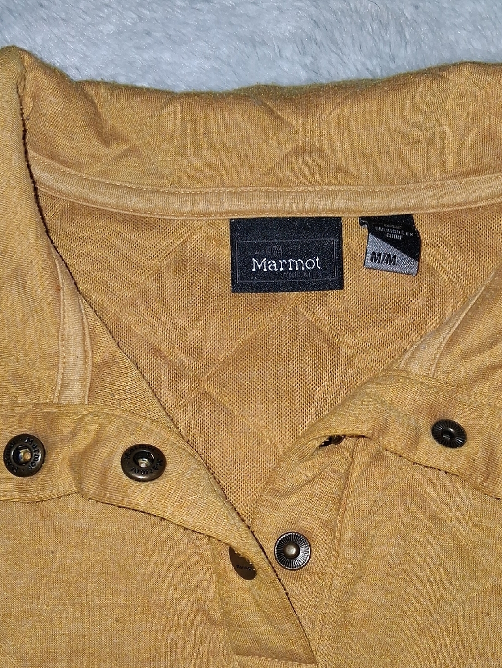 Merona Quilted Mustard Pullover Sweater - Picture 2 of 4